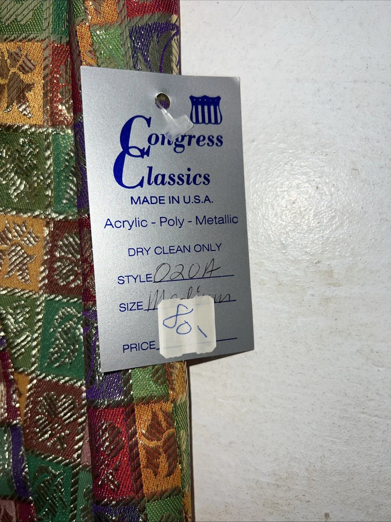 New Women’s Congress Classics Multicolor Western Show Vest Medium #0204 E-600