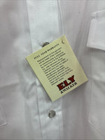 New Men’s ELY Cattleman White Long Sleeve Pearl Snap 18 X 35 2XL R-25