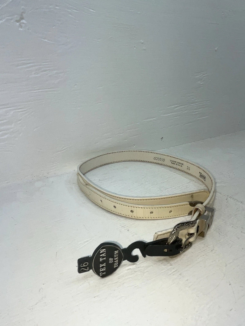 New White Genuine Leather Tex Tan 26” Belt #028880 NN-43