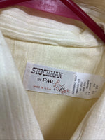 New Men’s Stockman Yellow Long Sleeve Pearl Snap 16 X 34 Large CC-18
