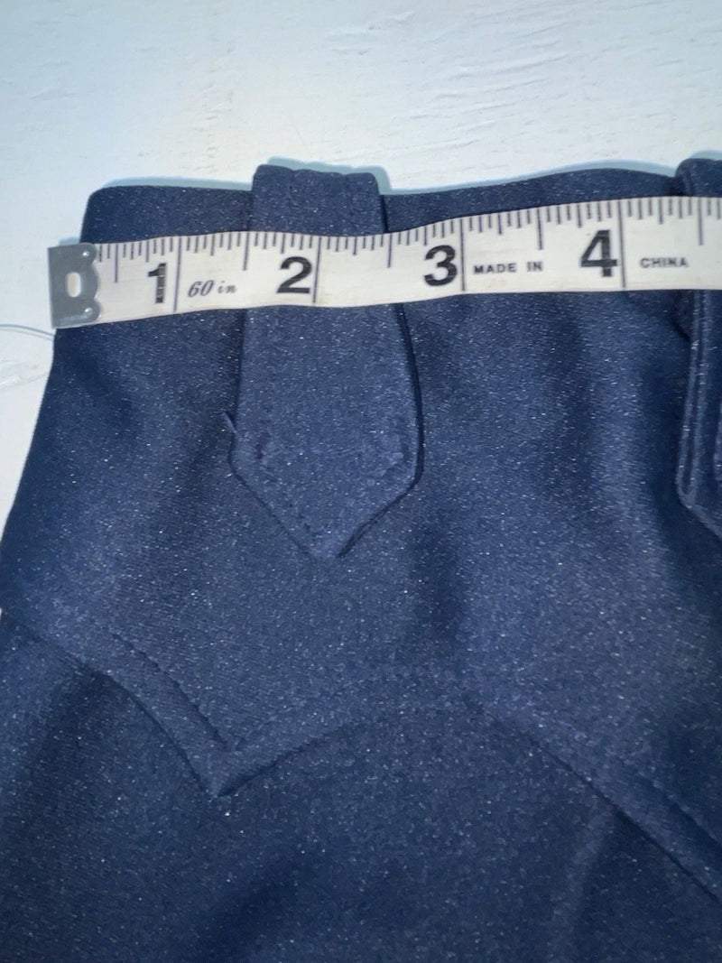 New Vintage Blue Western Heritage Polyester Pants #G31 3A-98