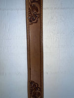 New Brown Genuine Leather Tex Tan Tooled 30” Belt #1638B JJ-160