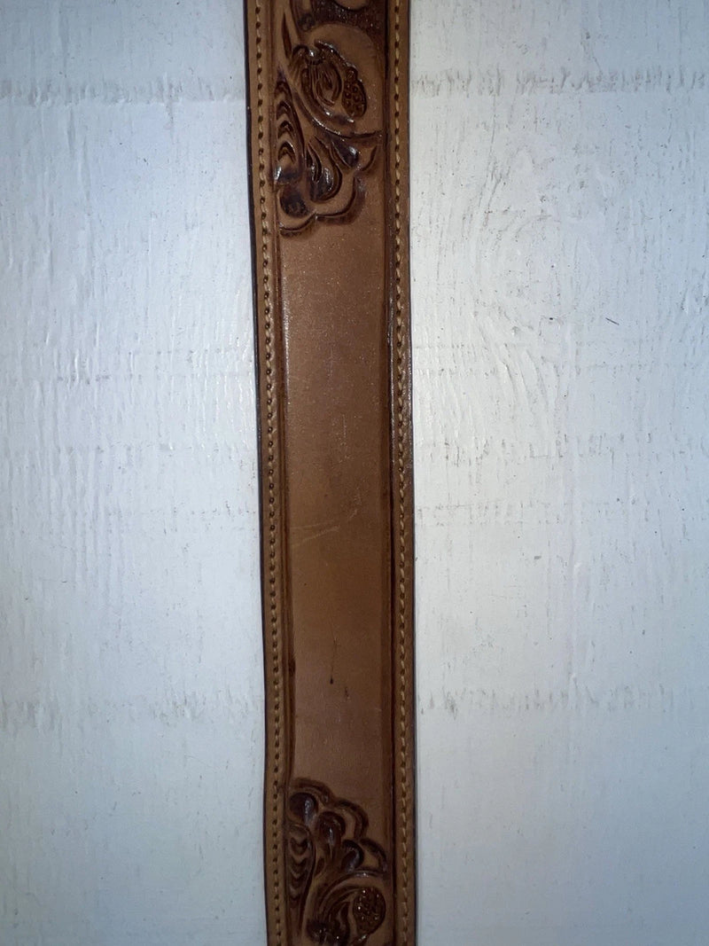 New Brown Genuine Leather Tex Tan Tooled 30” Belt #1638B JJ-160
