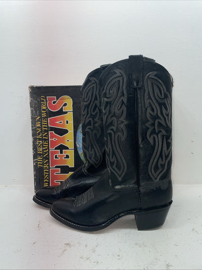 New Men’s Black Texas Brand Cowboy Boots. 7800 11 D. 9-71