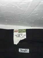 New Mens Cowboy Cut Black Wrangler Relaxed Fit Denim Jeans. 19/20x34 G-10