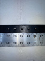 New Black Genuine Leather Nocona Silver Pendent 24” Belt #N4412001 NN-66
