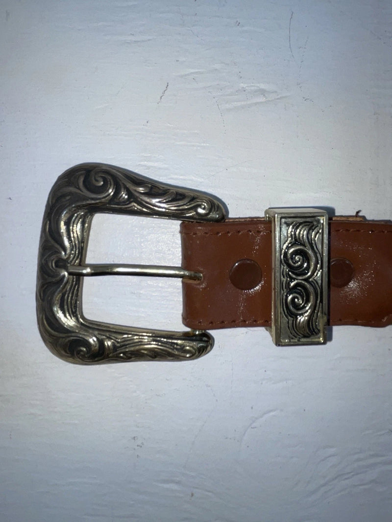 New Brown Genuine Leather Braided 38” Belt #20/4709 JJ-60