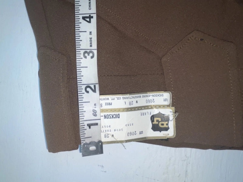 New Vintage Brown Dickson Jenkins Polyester Pants #2060 3A-23