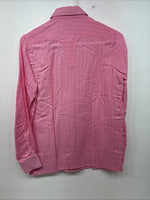 New Women’s Rockmount Pink Long Sleeve Pearl Snap Size 34 LL-90