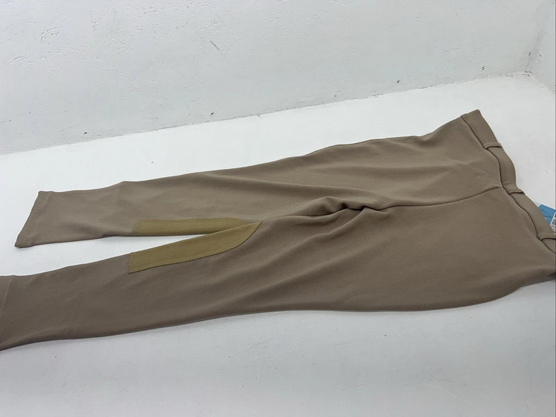 New Women’s Tan Ovation Low Rise English Riding Breeches. 34 R D-82 