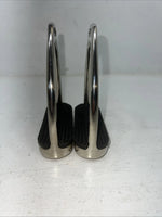 New Tough 1 Chrome Plated Iron 4 1/2” English Stirrups #24-3016 C-501