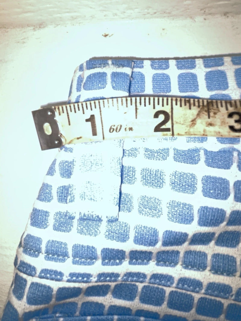New Vintage Blue Checkered Lee Polyester Pants #2652644 VV-75