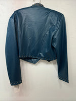 New Women’s Turquoise 1849 Authentic Ranchwear Show Jacket Large #2734 UU-18