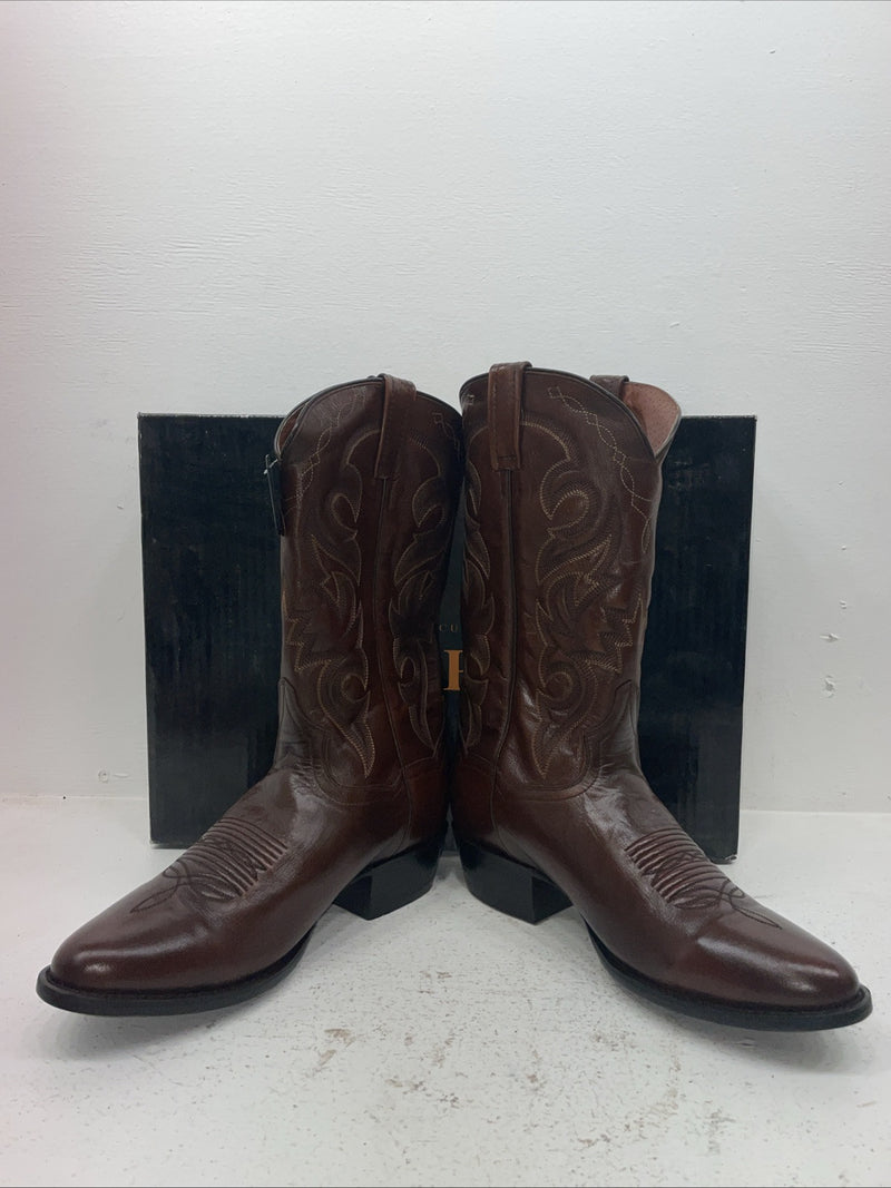 New Men’s Brown Dan Post Cowboy Boots. 2111 R 10 E W. 7-29