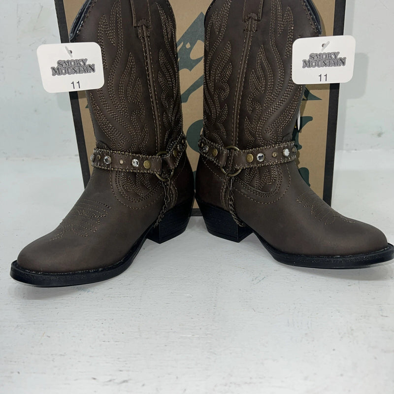 New Children’s Brown Smoky Mountain Cowboy Boots. 1177C 11. 24-93