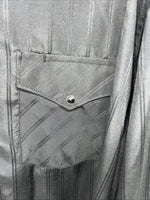 New Men’s Black White House Long Sleeve Pearl Snap Shirt. XL S-7