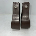New Weaver Brown Plastic Adult Stirrups #30-1134 FF-4