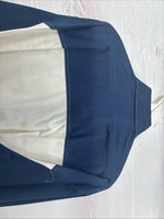 New Men’s Cowboy Threads Blue White Long Sleeve Button Up Shirt Large V-79