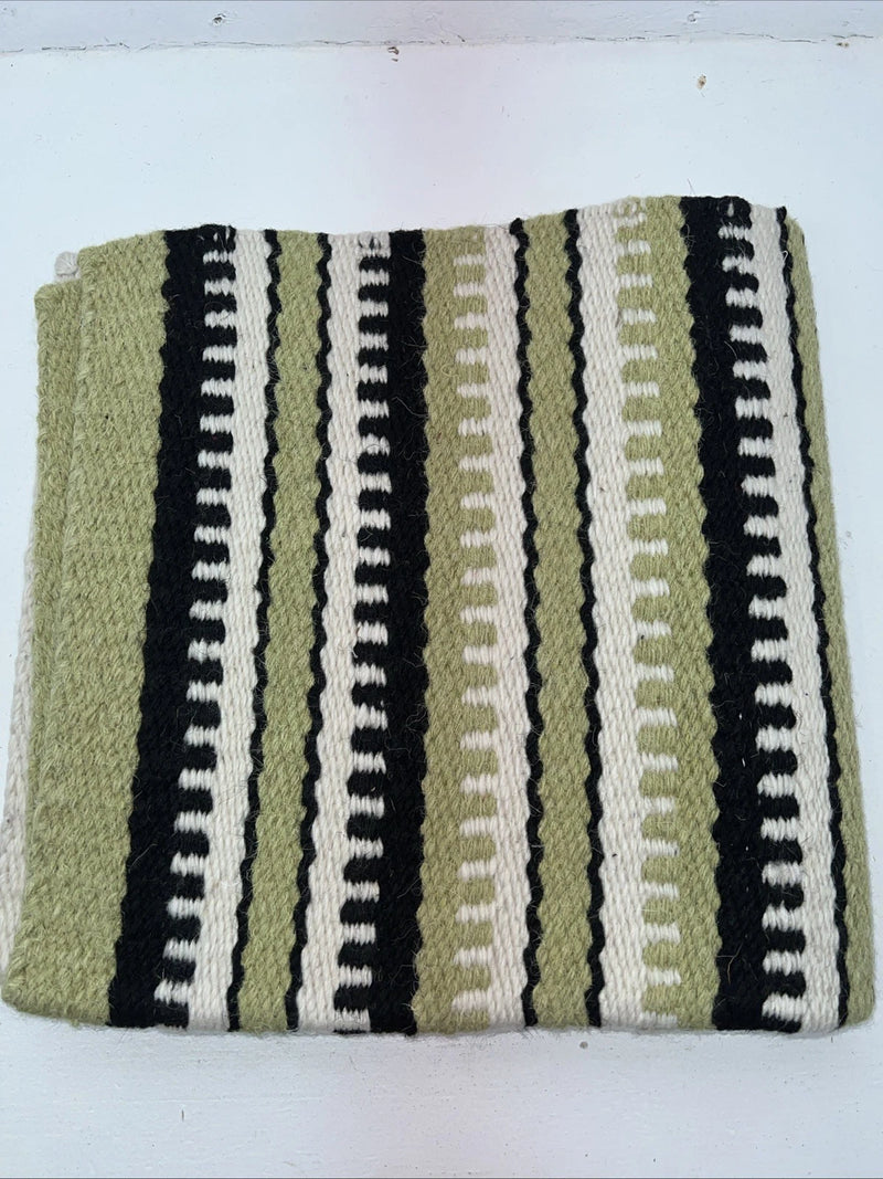New ABetta White Green Show Saddle Pad Blanket 34x36 #31639 Pad-33
