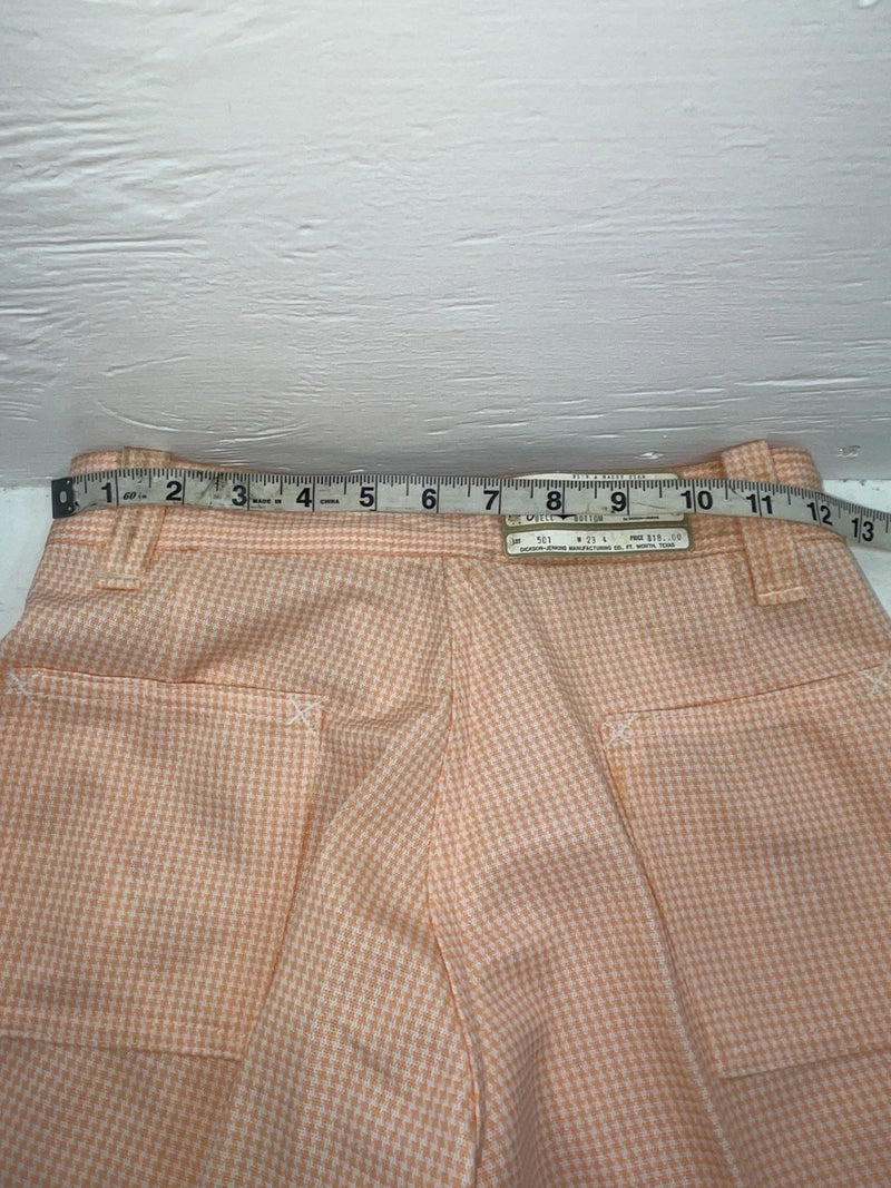 New Vintage Pink Checkered Dickson Jenkins Polyester Pants #501 SS-100
