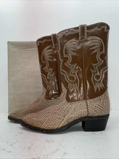New Men’s Brown Texas Brand Cowboy Boots. M 64 10.5 10 1/2 D. 7-86