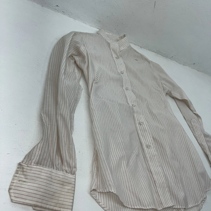 New Women’s Pink Stripped Devon Aire English Long Sleeve Shirt. 30 G-21