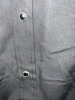 New Men’s Black ELY cattleman Pearl Snap Long Sleeve Shirt 16.5x35 L P-34