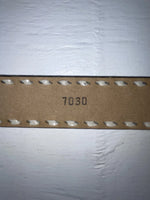 New Blue Genuine Leather Weaved 34” Belt #7030 Z-144