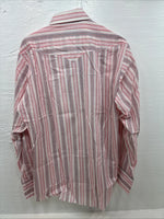 New Women’s Panhandle Slim Pink Stipe Long Sleeve Pearl Snap 16 XL X-48