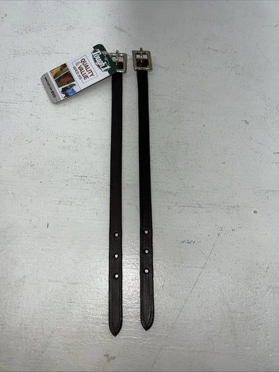 New Tough 1 Dark Oil Leather Straight Stirrup Hobble Strap #56-1132 FF-24