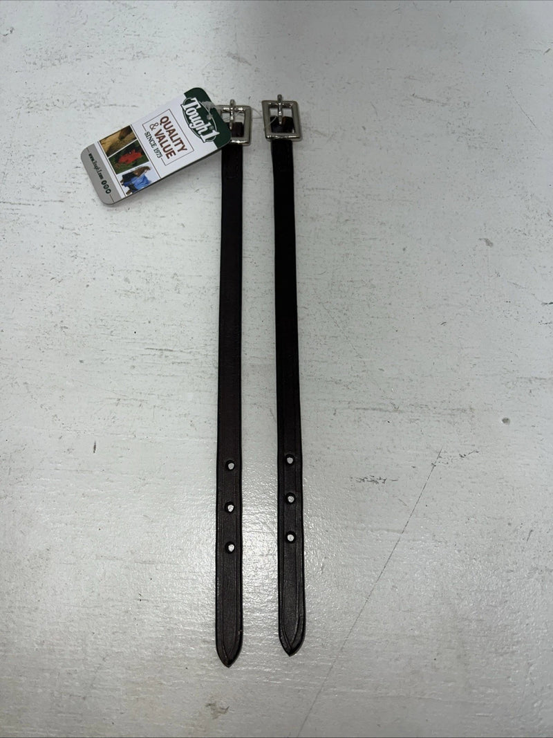 New Tough 1 Dark Oil Leather Straight Stirrup Hobble Strap #56-1132 FF-24