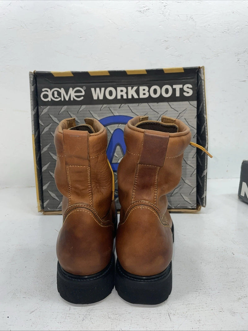 New Women’s Brown Acme Cowboy Boots. 9077 7.5 7 1/2 E W. 17-19