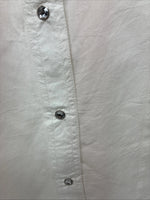 New Women’s Cumberland White Gem Long Sleeve Pearl Snap Large II-98