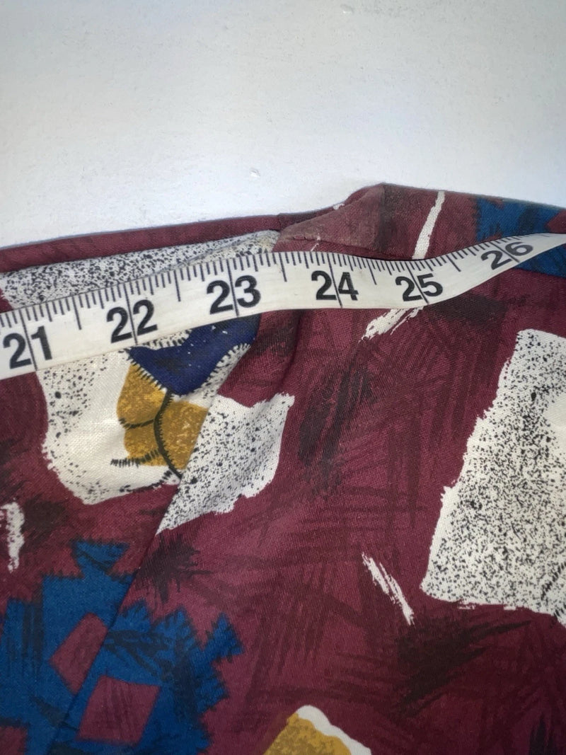 New Men’s Maroon Cowboy Threads Long Sleeve Button Up Shirt M #7904 3B-56