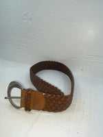 New Brown Genuine Leather Braided S Belt #8840 NN-95 