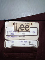 New Vintage Red Lee Polyester Pants #2004061 XX-42