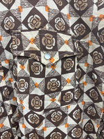 New Men’s Denver Westerns Brown Long Sleeve Pearl Snap 15 X 32 Medoum K-84