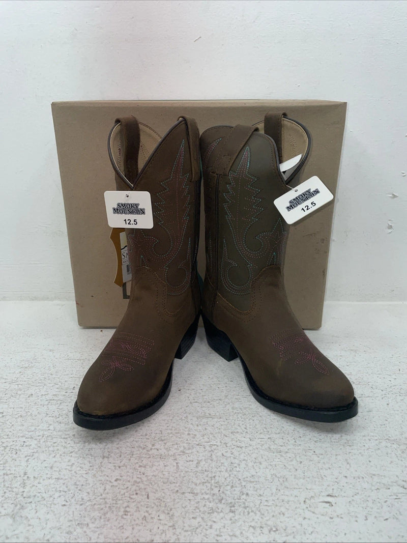 New Kids Brown Smoky Mountain Cowboy Boots. 3531 C 12.5 12 1/2. 23-24