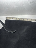 NOS Black Show Chaps With Fringe Adjustable Waist 46” I-69