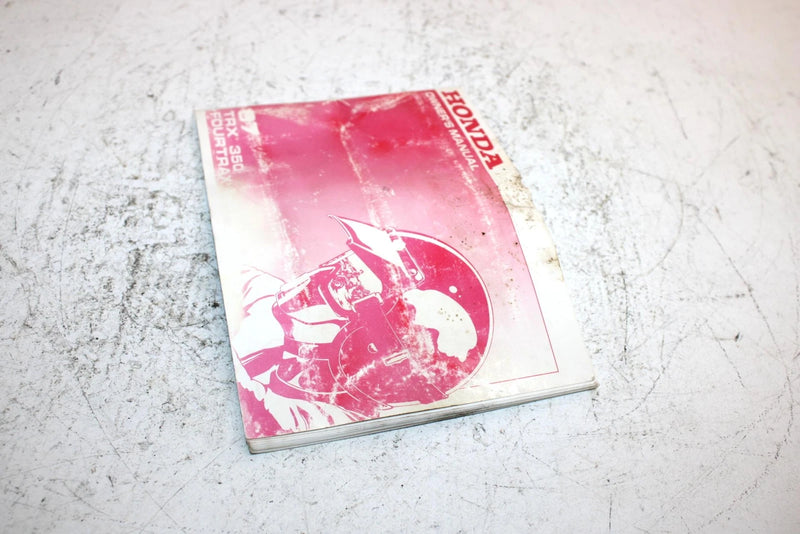 1987 Honda Fourtrax 350 A Oem Owners Manual AH39