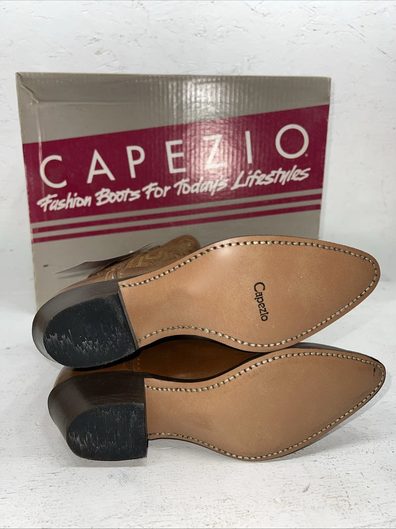 New Women’s Brown Capezio Cowboy Boots. L 394 6.5 6 1/2. 19-135