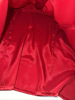 New Women’s Impressions Red Silk Long Sleeve Show Shirt 18 #13198 UU-42