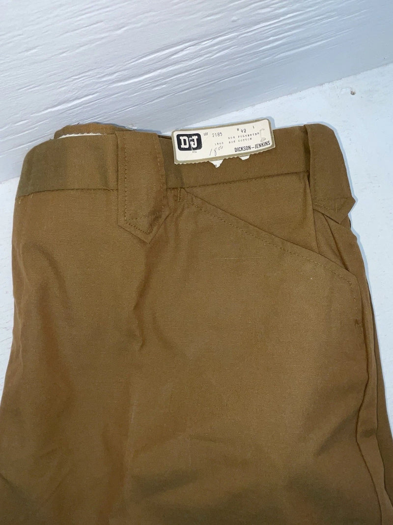 New Vintage Brown Dickson Jenkins Polyester Pants #2185 NN-165