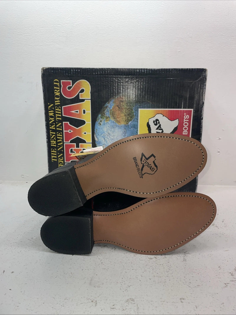 New Men’s Black Texas Brand Cowboy Boots. 5300 10 D. 7-19