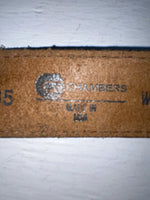 New Black Genuine Leather Chambers Tooled 34” Belt #WS658 JJ-43