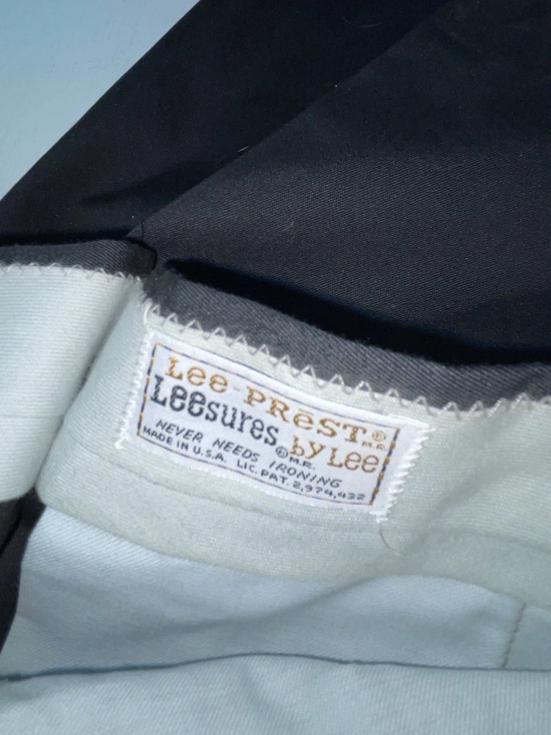 New Vintage Black Lee Polyester Pants #7429 XX-67