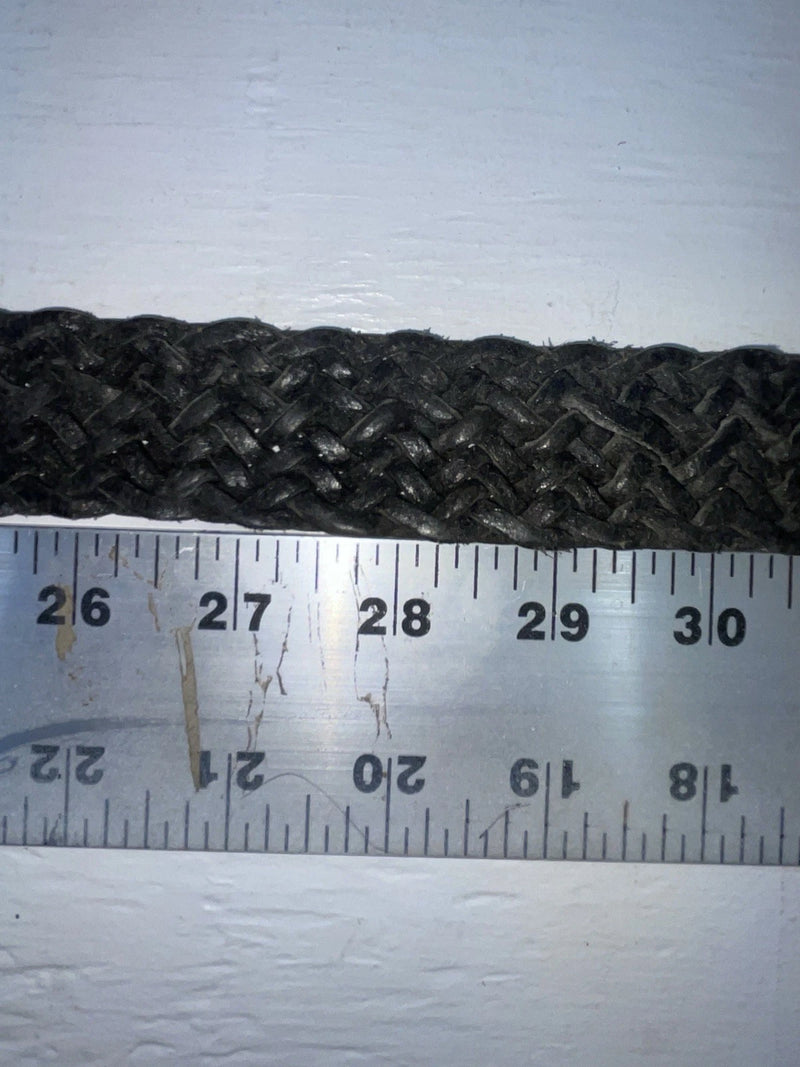 New Black Genuine Leather Braided 28” Belt NN-5
