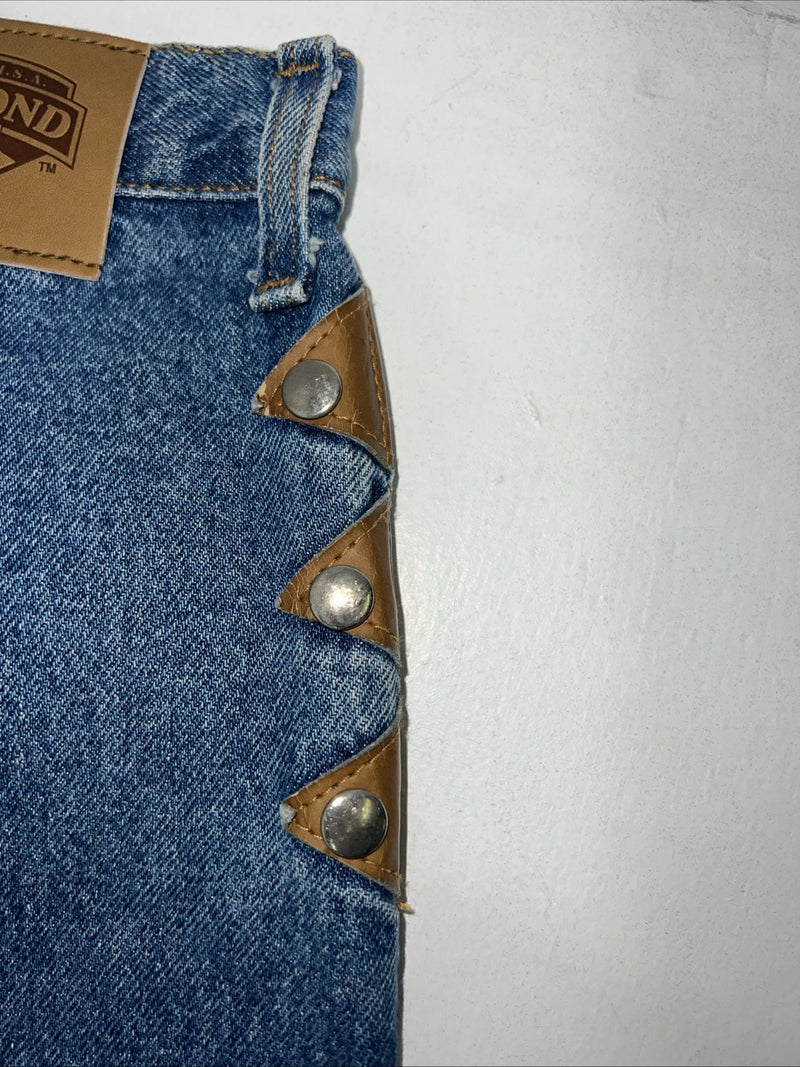 New Women’s Diamond Cut Gusset Denim Jeans No Back Pockets. 17/18x36 K-7
