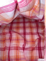 New Women’s Pink Plaid Cumberland Outfitters Long Sleeve Button Up Shirt L 3B-20