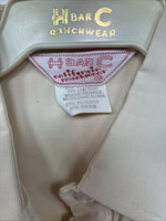 New Women’s H Bar C Tan Long Sleeve Pearl Snap Size 34 II-85